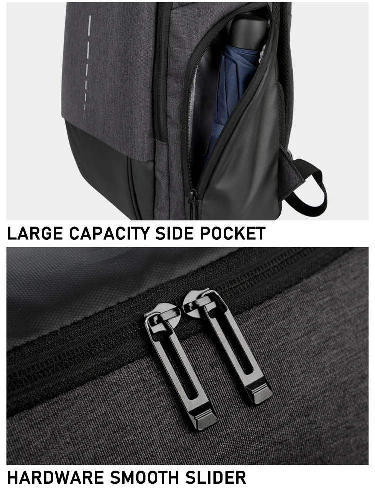Men's Waterproof Backpack USB Charging Back Bag Men's Stylish Backpack 15.6" Notebook Backpack