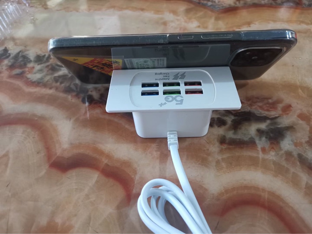 mobile phone 6usb charger bracket multi-function 3a multi-port charging head Android universal socket