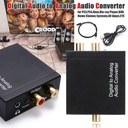 DAC Digital to Analog Audio Converter SPDIF Optical Toslink Coaxial to L/R RCA and 3.5mm Jack Headphone Amplifier Output