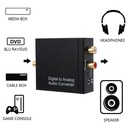 DAC Digital to Analog Audio Converter SPDIF Optical Toslink Coaxial to L/R RCA and 3.5mm Jack Headphone Amplifier Output