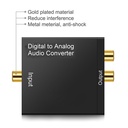 DAC Digital to Analog Audio Converter SPDIF Optical Toslink Coaxial to L/R RCA and 3.5mm Jack Headphone Amplifier Output