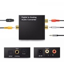 DAC Digital to Analog Audio Converter SPDIF Optical Toslink Coaxial to L/R RCA and 3.5mm Jack Headphone Amplifier Output