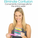 7 days a week / 28 grids a week portable drawer moisture-proof plastic medicine box