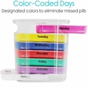 7 days a week / 28 grids a week portable drawer moisture-proof plastic medicine box