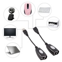 1 Pair USB extender 50 meters usb extension signal amplifier usb2.0 to RJ45 network extender