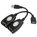 1 Pair USB extender 50 meters usb extension signal amplifier usb2.0 to RJ45 network extender