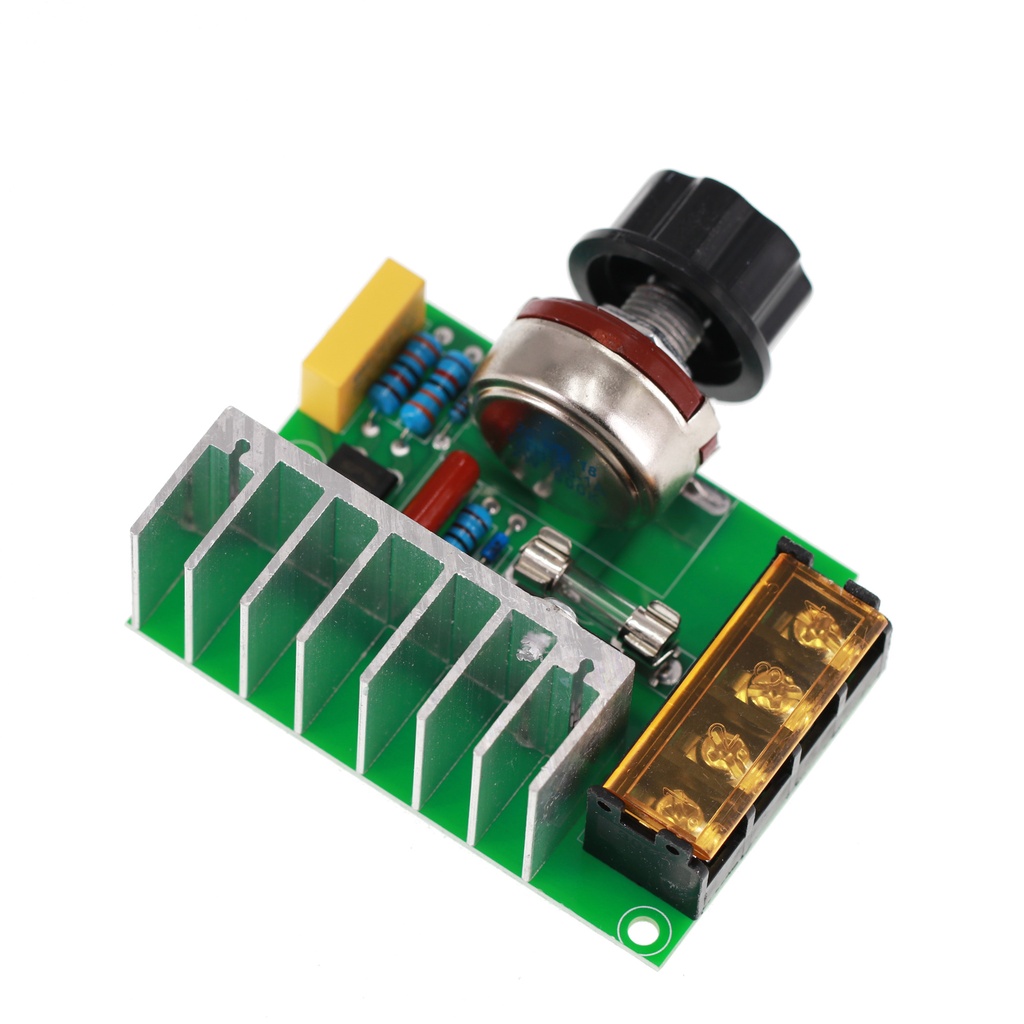 4000W AC 0-220V SCR Electric Voltage Regulator Motor Speed Controller Dimmers Dimming Speed With Temperature Insurance