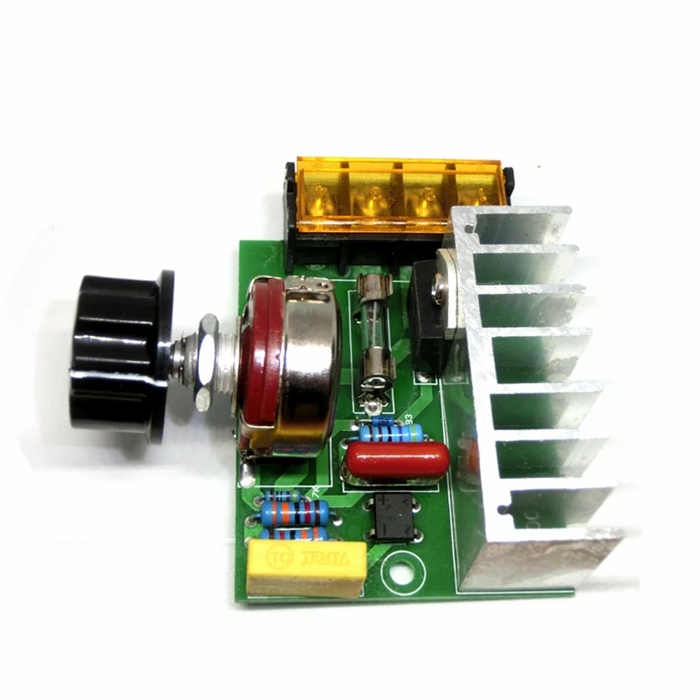 4000W AC 0-220V SCR Electric Voltage Regulator Motor Speed Controller Dimmers Dimming Speed With Temperature Insurance
