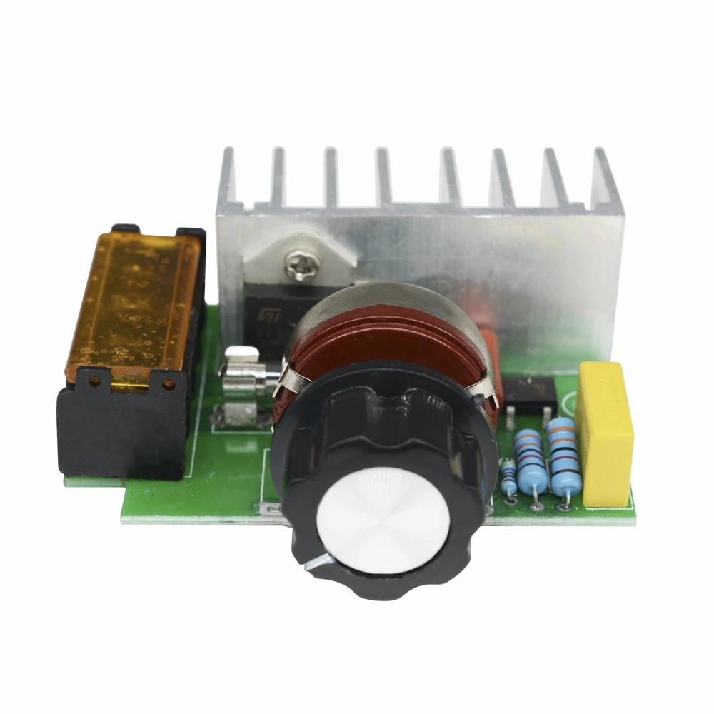 4000W AC 0-220V SCR Electric Voltage Regulator Motor Speed Controller Dimmers Dimming Speed With Temperature Insurance