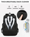 Men's Waterproof Backpack USB Charging Back Bag Men's Stylish Backpack 15.6" Notebook Backpack
