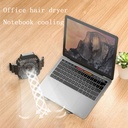 Portable Laptop Stand With Cooling Fan Foldable Stand Adjustable Aluminum Alloy Notebook Holder