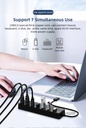 USB Hub Extensions Multi USB 3.0 Hub High Speed 7 Ports LED Splitter