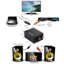 Digital to analog audio coaxial converter fiber optic to analog spdif