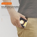 Solar Powered Working Light with Hook Rechargeable Flashlight Safety Emergency Keychains Torch