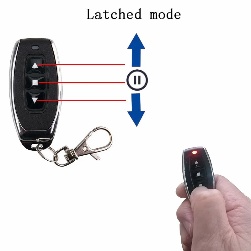 DC 9V-72V 10A RF 433MHz 2-way control RF Remote Control Switch
