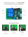 DC 9V-72V 10A RF 433MHz 2-way control RF Remote Control Switch