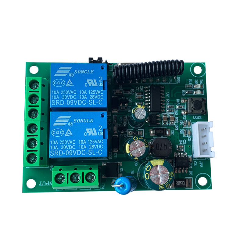 DC 9V-72V 10A RF 433MHz 2-way control RF Remote Control Switch