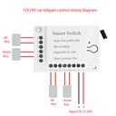 Four-way wireless remote control switch DC12V24V three-way car tailgate gate garage door lift controller