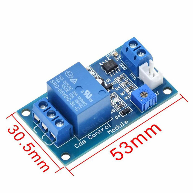 XH-M131 DC 5V / 12V Light Control Switch Photoresistor Relay Module Sensor 10A brightness Automatic Control Module