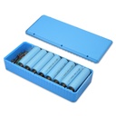 Solder-free 16-section 18650 diy battery box detachable charging treasure shell kit fast charging PD mobile power supply kit (without battery)