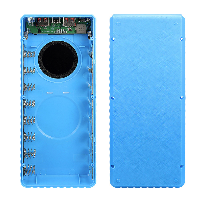 Solder-free 16-section 18650 diy battery box detachable charging treasure shell kit fast charging PD mobile power supply kit (without battery)