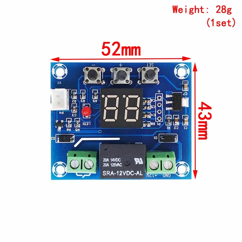 XH-M214 12V Soil Humidity Sensor Controller Irrigation System Automatic Watering Module Digital Display Humidity Controller