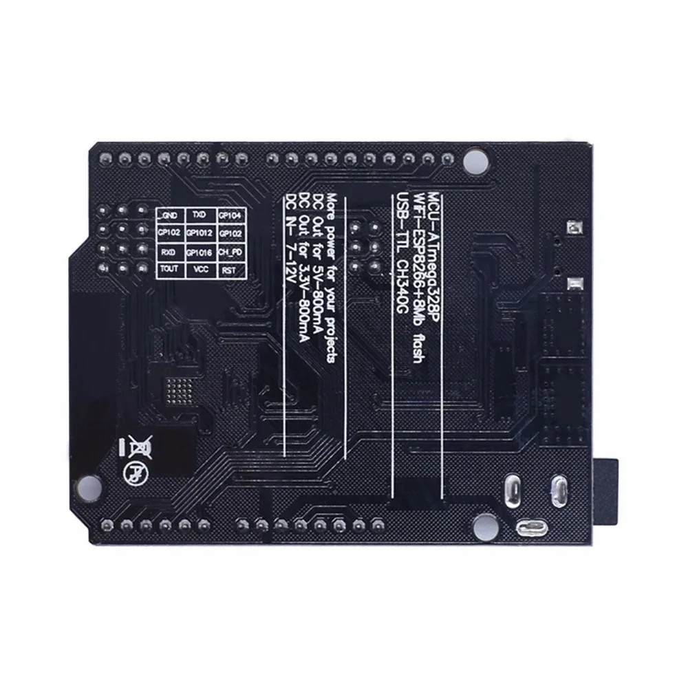 UNO+WiFi R3 ATmega328P+ESP8266 CH340 (32Mb memory) 6V-9V USB-TTL CH340G For Arduino NodeMCU WeMos One Development board