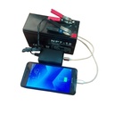 Portable Converter with Battery-Clip USB Converter Regulator with LED Light 3 Ports
