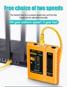 ANENG M469D Cable Lan Tester Network Cable Tester RJ45 RJ11 RJ12 CAT5 UTP LAN Cable Tester Networking Tool Network Repair Tools