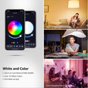 Tuya Bluetooth Smart LED Bulb Magic Lamp Colourful RGB RGBW RGBWW 9W E27 LED Lamp