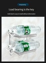Stainless steel storage rack foldable storage rack home bathroom toiletries free punching storage finishing rack