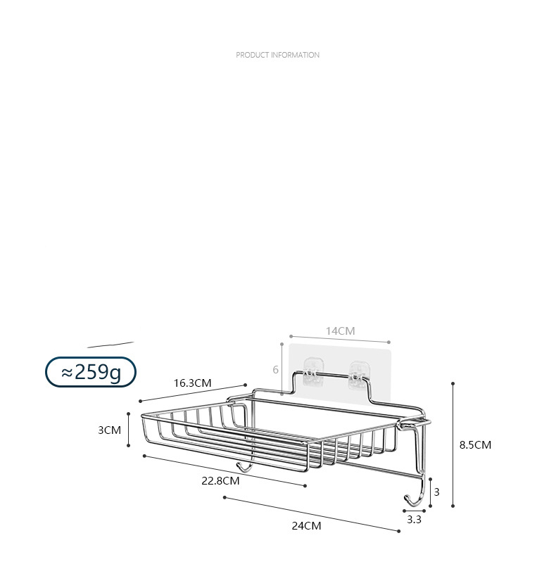 Stainless steel storage rack foldable storage rack home bathroom toiletries free punching storage finishing rack
