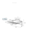 Stainless steel storage rack foldable storage rack home bathroom toiletries free punching storage finishing rack