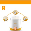 Double bottle milk adjustment constant temperature milk heating supplementary food multi-functional warm milk steam sterilizer