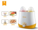 Double bottle milk adjustment constant temperature milk heating supplementary food multi-functional warm milk steam sterilizer