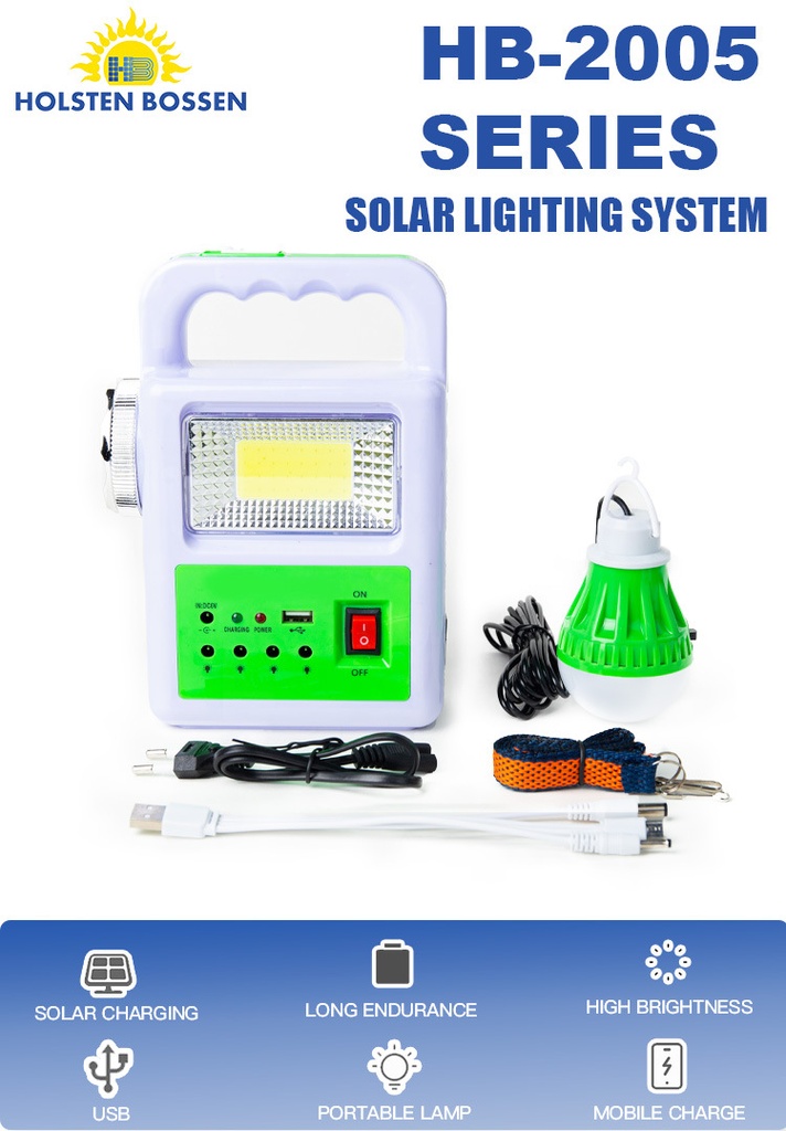 2005S solar lighting system lamp outdoor camping emergency lamp solar flashlight lighting lamp