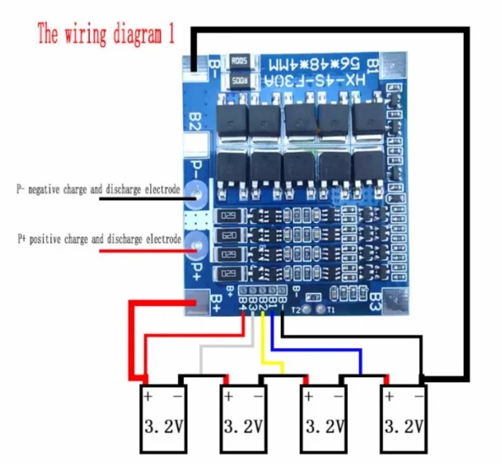 BMS 4S 3.2V 3.7V 30A LiFePO4 / Lithium Battery Charge Protection Board 12.8V 14.4V 18650 32650 Battery Packs With Balance