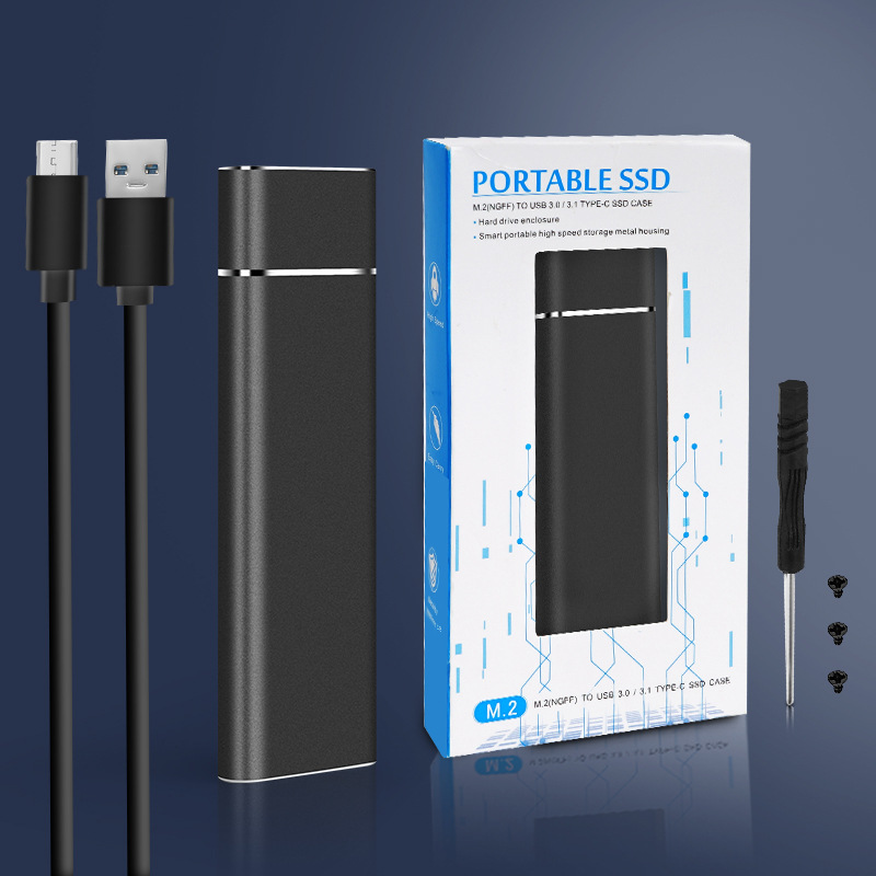 USB 3.1 To M.2 NGFF SSD Mobile Hard Disk Box Adapter Card External Enclosure Case For M2 SATA SSD USB 3.1 2230/2242/2260/2280