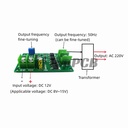 100W DC-AC Power Inverter Transformer DC 12V to AC 12V Square Wave Signal Generator Voltage Regulator Power Converter Board