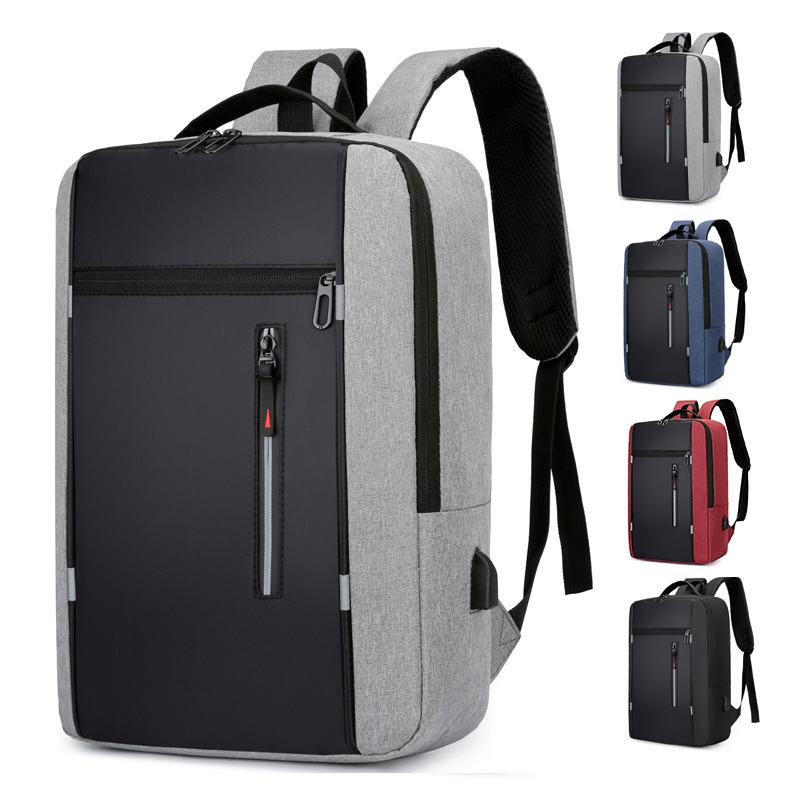 Men's Stylish Backpack USB Charging School Backpack 15.6 Inch Laptop Backpack Male Book Backpack Waterproof BackPack