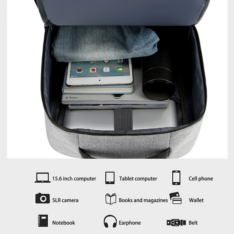 Men's Stylish Backpack USB Charging School Backpack 15.6 Inch Laptop Backpack Male Book Backpack Waterproof BackPack