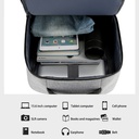 Men's Stylish Backpack USB Charging School Backpack 15.6 Inch Laptop Backpack Male Book Backpack Waterproof BackPack