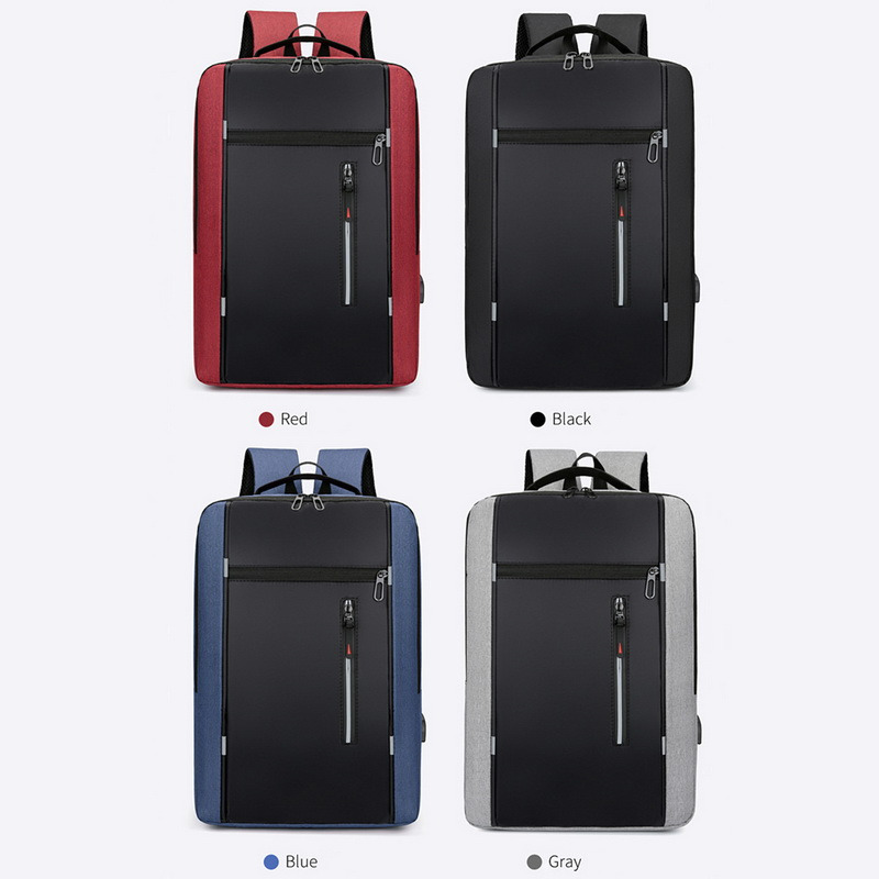 Men's Stylish Backpack USB Charging School Backpack 15.6 Inch Laptop Backpack Male Book Backpack Waterproof BackPack