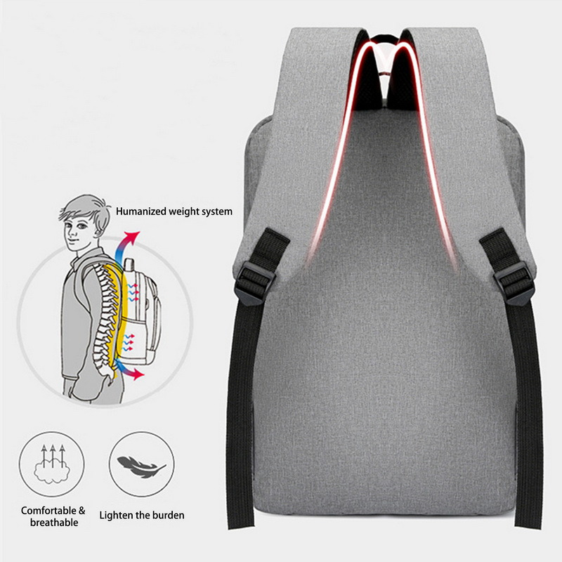 Men's Stylish Backpack USB Charging School Backpack 15.6 Inch Laptop Backpack Male Book Backpack Waterproof BackPack