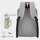 Men's Stylish Backpack USB Charging School Backpack 15.6 Inch Laptop Backpack Male Book Backpack Waterproof BackPack