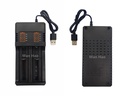 18650 26650 battery dual-slot charger dual-charge USB smart fast charge 3.7v-4.2V lithium battery charger