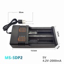18650 26650 battery dual-slot charger dual-charge USB smart fast charge 3.7v-4.2V lithium battery charger