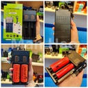 18650 26650 battery dual-slot charger dual-charge USB smart fast charge 3.7v-4.2V lithium battery charger