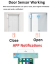 Tuya smart WiFi door magnetic alarm supports speaker WIFI door alarm