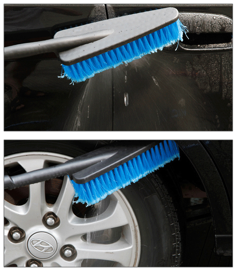 Soft hair long handle car water wash brush